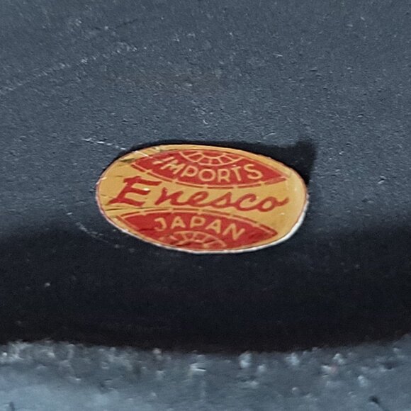 Enesco Ceramic Clay Pottery Dark Gray Black Zen Meditation Buddha Incense Holder - Picture 6 of 12